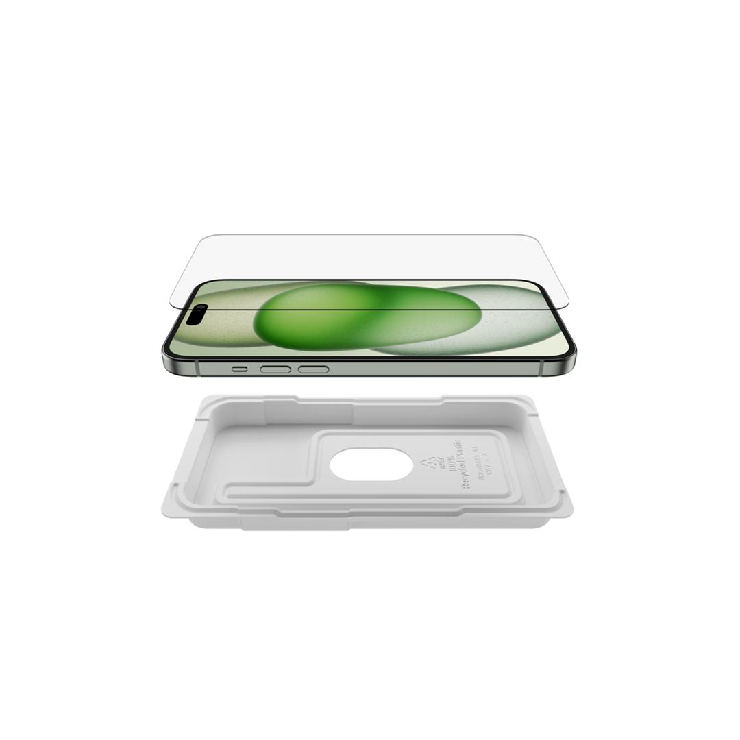 Belkin UltraGlass 2 Treated Screen Protector for iPhone 15 Plus in Qatar Belkin UltraGlass 2 Treated Screen Protector for iPhone 15 Plus in Qatar